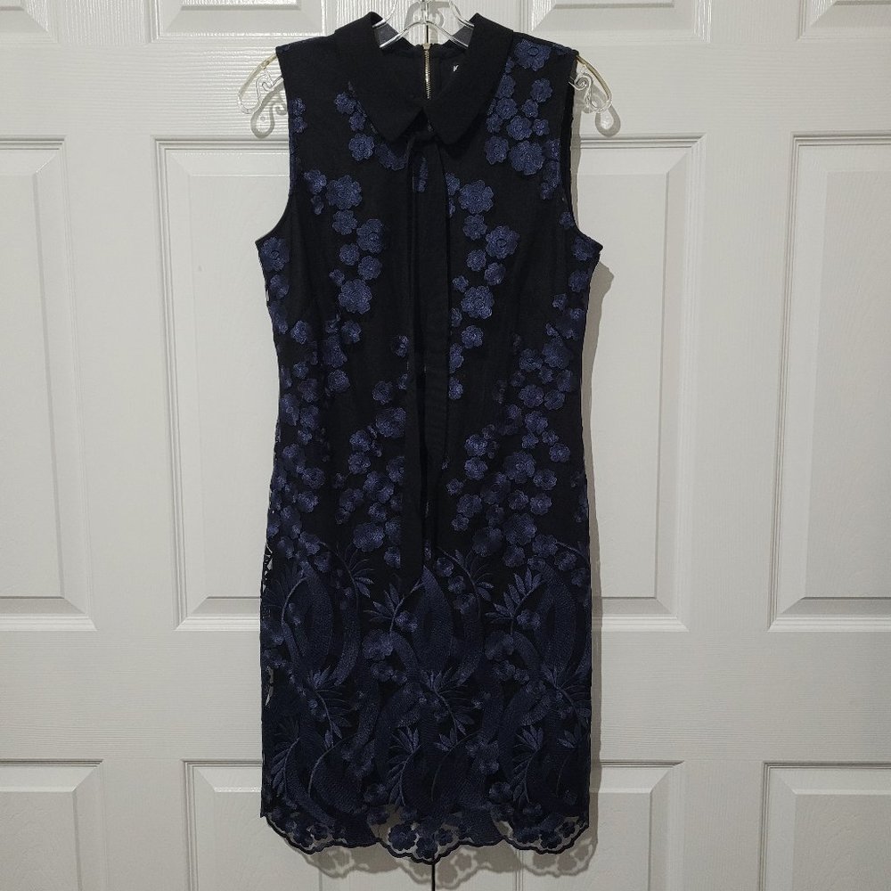 Karl Lagerfield Lined Floral Sleeveless Dress 6